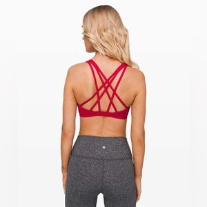 Lululemon Free to be Serene Bra tank dark red 4